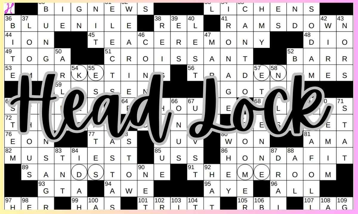 Head Lock NYT Crossword Clue & Answers